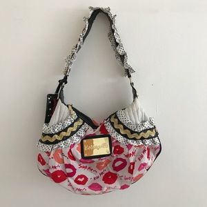 Betsey Johnson Betseyville Lip Print Bag